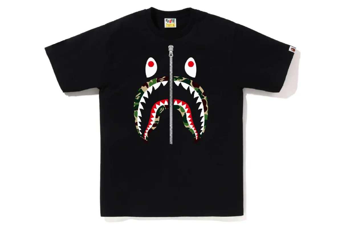 ABC CAMO SHARK TEE sold by Bape
