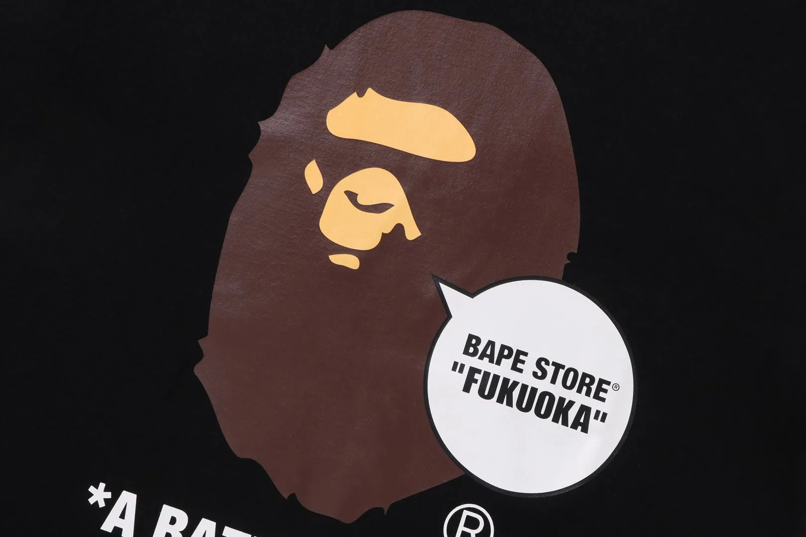 BAPE STORE FUKUOKA APE HEAD TEE sold by Bape product image thumbnail 4