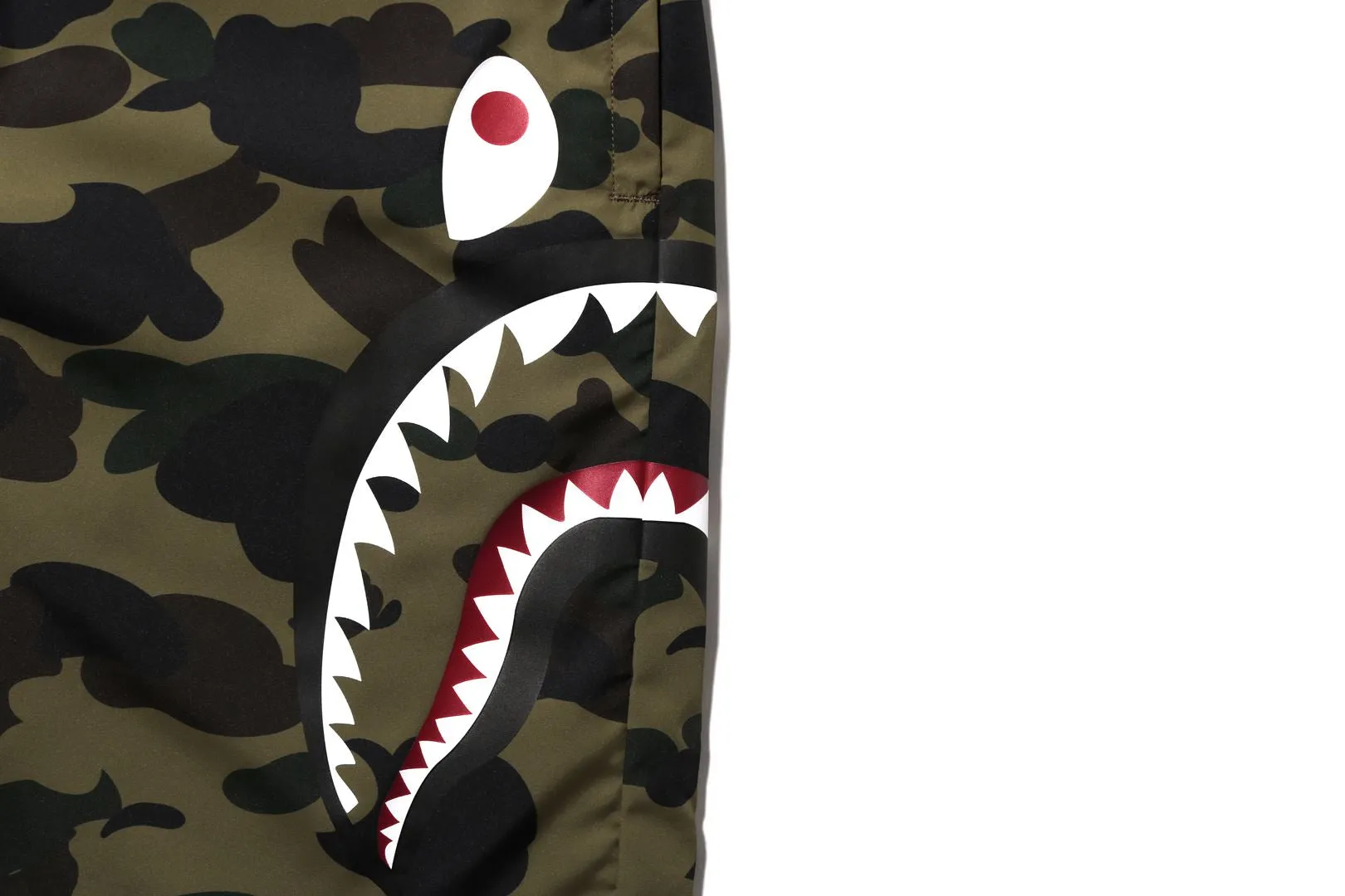 1ST CAMO SIDE SHARK BEACH SHORTS sold by Bape product image thumbnail 4