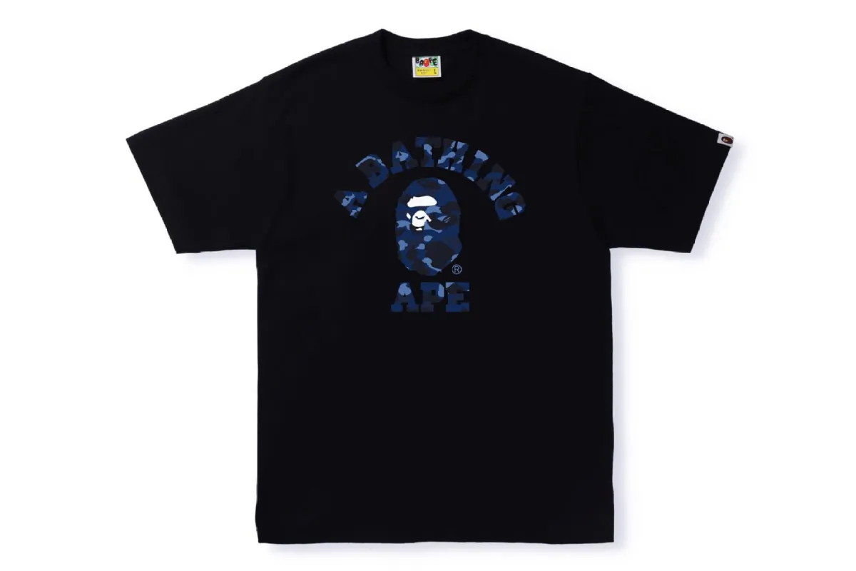 COLOR CAMO COLLEGE TEE sold by Bape