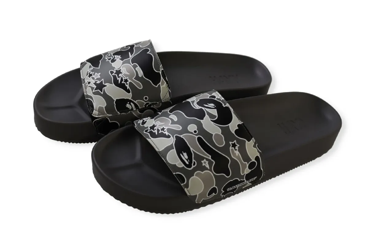 【 BAPE X HAYN 】STA CAMO SLIDE SANDALS sold by Bape