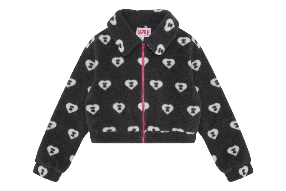 PATTERN SHERPA FLEECE JACKET sold by Bape