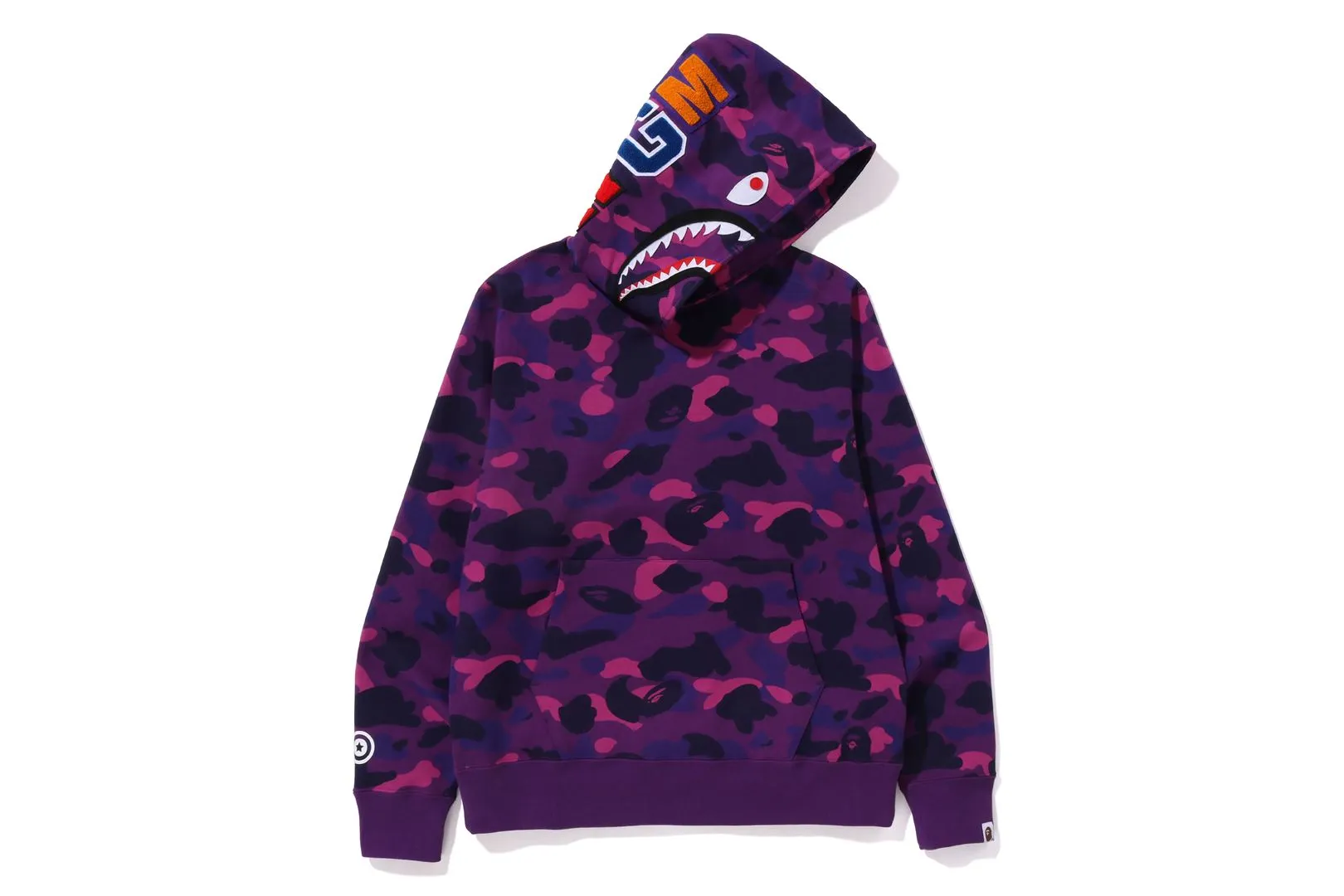 COLOR CAMO SHARK PULLOVER HOODIE sold by Bape product image thumbnail 3