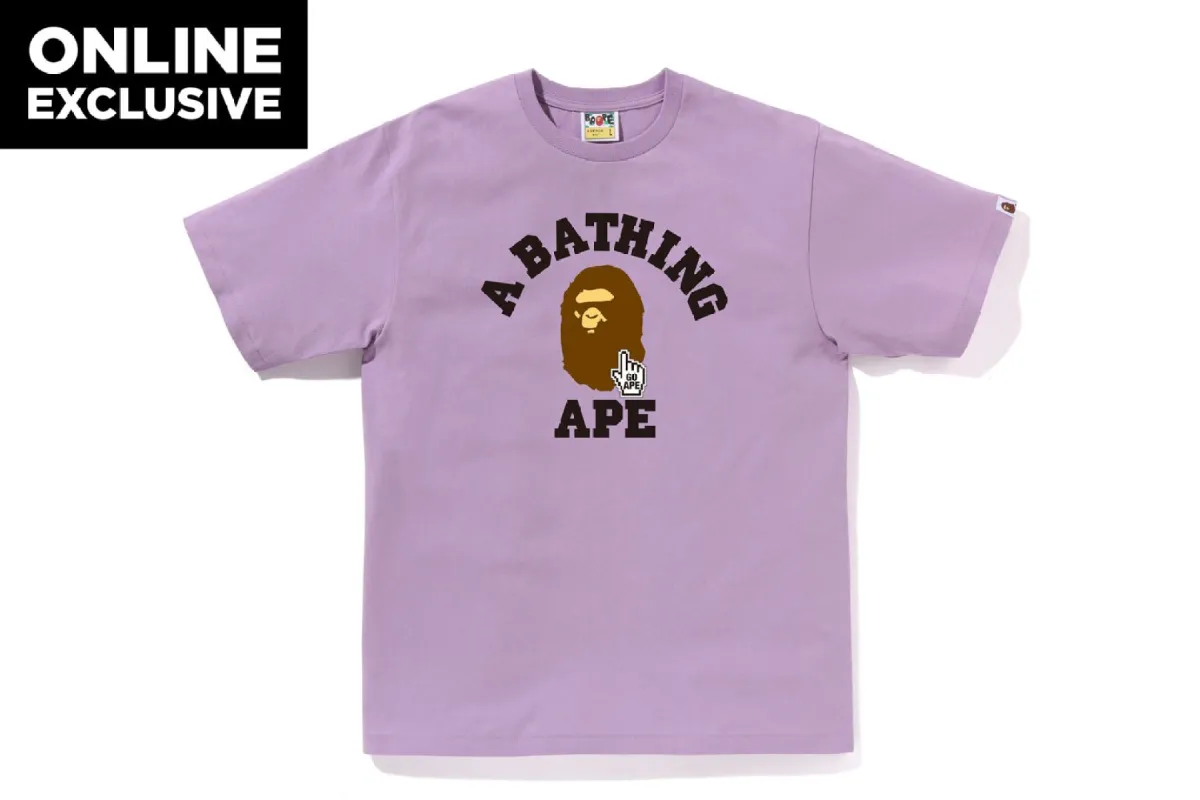 GO APE POINTER COLLEGE TEE sold by Bape