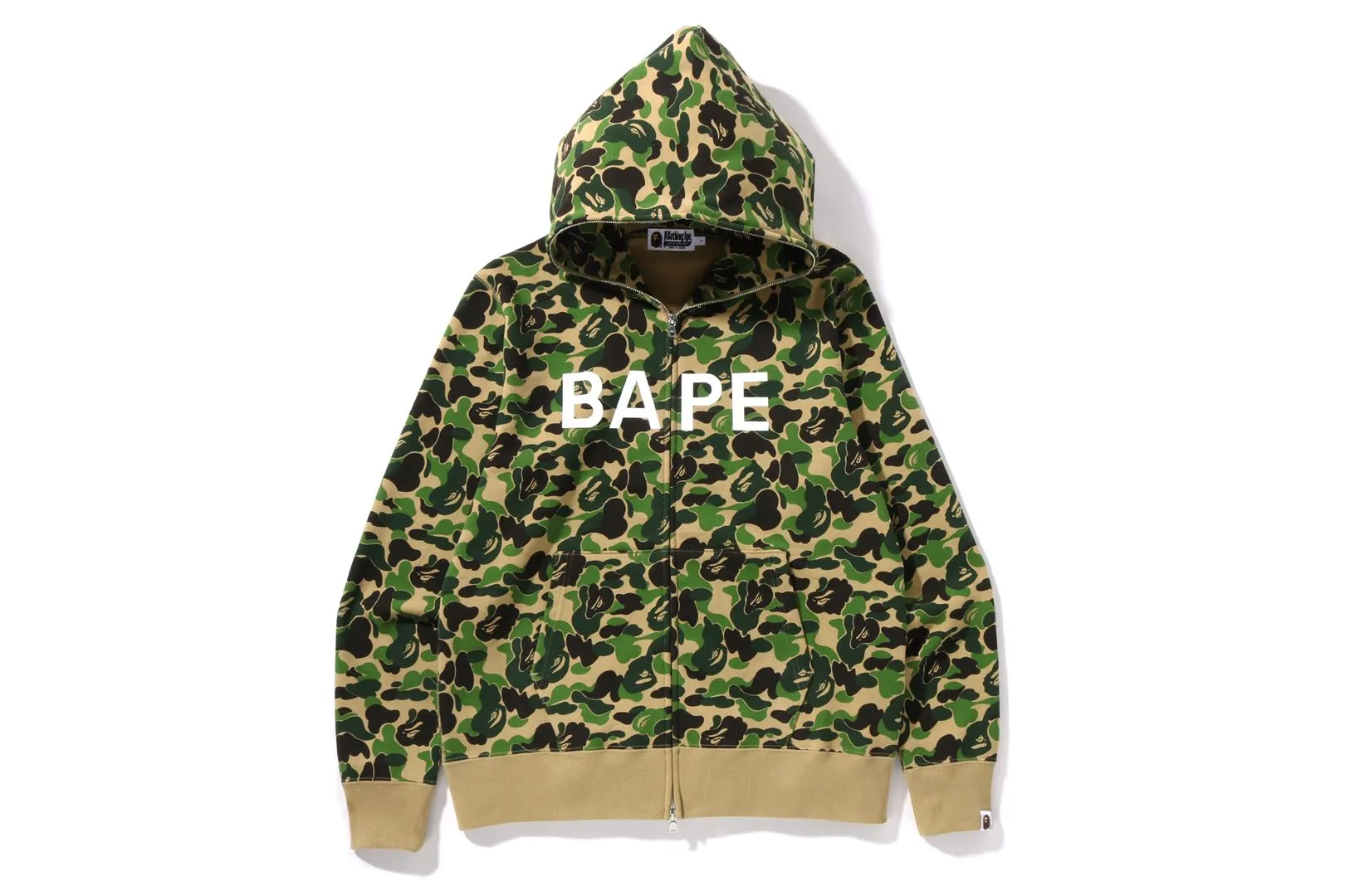 ABC CAMO BAPE FULL ZIP HOODIE sold by Bape