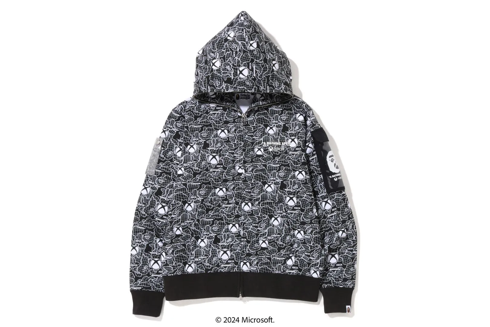 【 BAPE X XBOX 】 CAMO FULL ZIP HOODIE sold by Bape