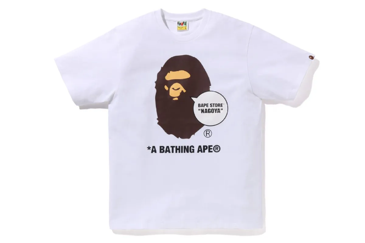 BAPE STORE NAGOYA APE HEAD TEE sold by Bape
