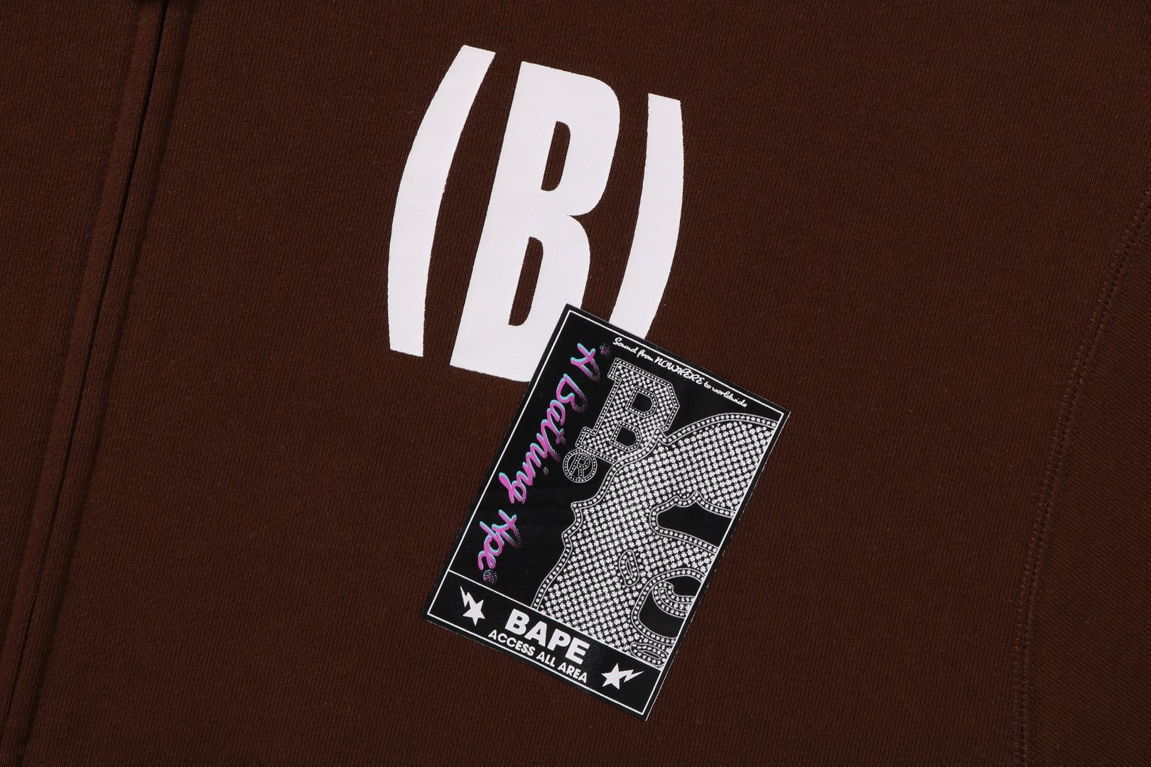 (B)APE SOUNDS LOGO ZIP HOODIE sold by Bape product image thumbnail 3