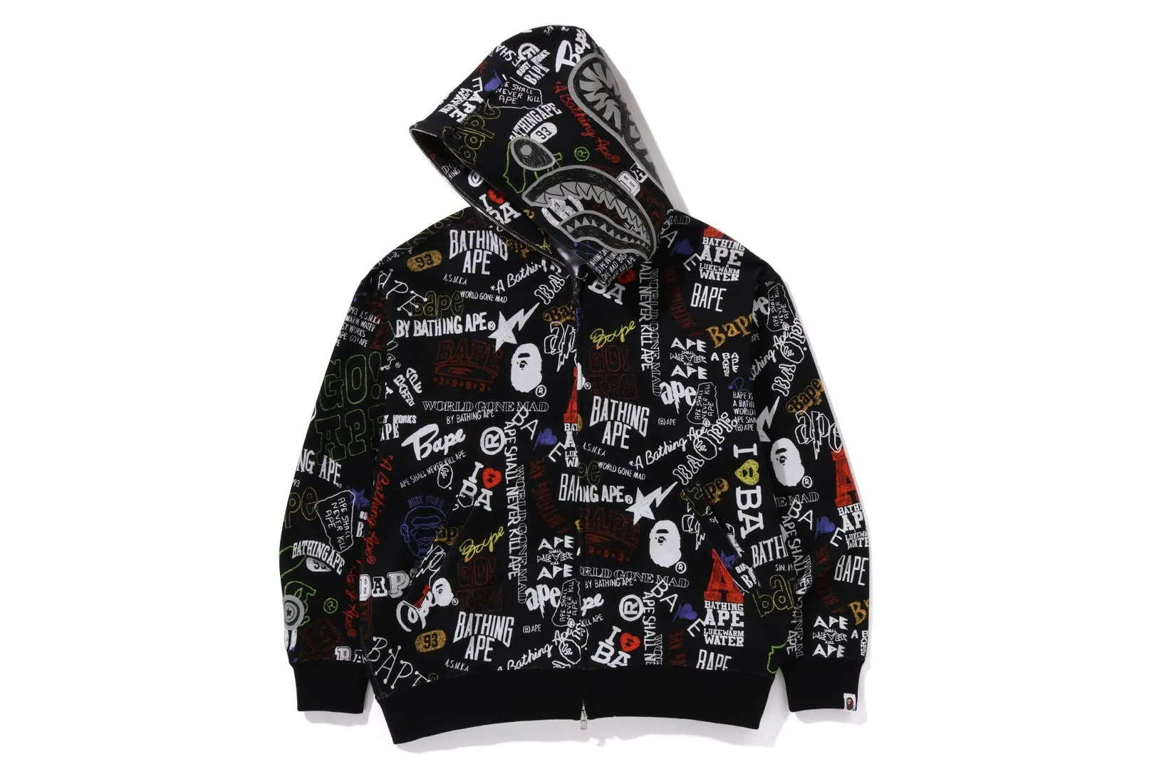【希少】APE  PATTERN ZIP SWEAT SHIRT L AAPE APE FACE QUARTER-ZIP SWEATSHIRT – aapeus.com