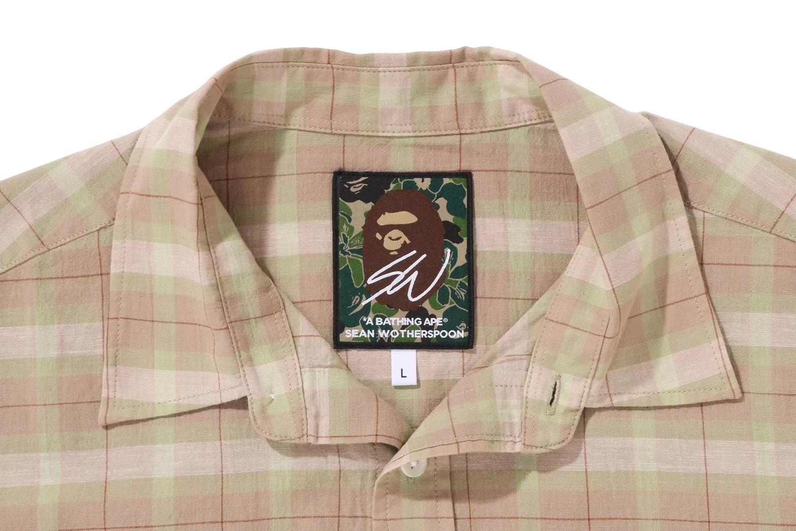 【 BAPE X SEAN WOTHERSPOON 】EMBROIDERY CHECK SHIRT sold by Bape product image thumbnail 5