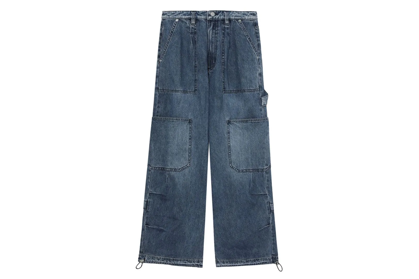 LIGHTWEIGHT DRAWSTRING FASTENING CARGO JEANS sold by Bape