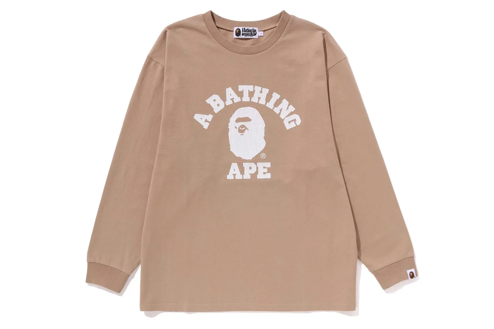 COLLEGE PIGMENT DYE L/S TEE sold by Bape product image thumbnail 3