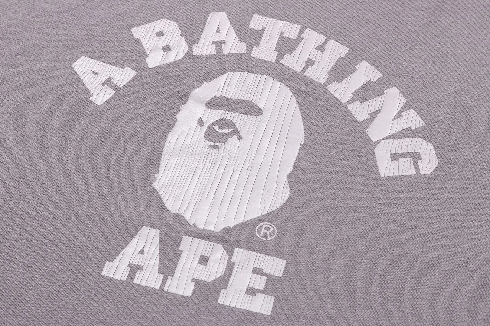 COLLEGE PIGMENT DYE L/S TEE sold by Bape product image thumbnail 2