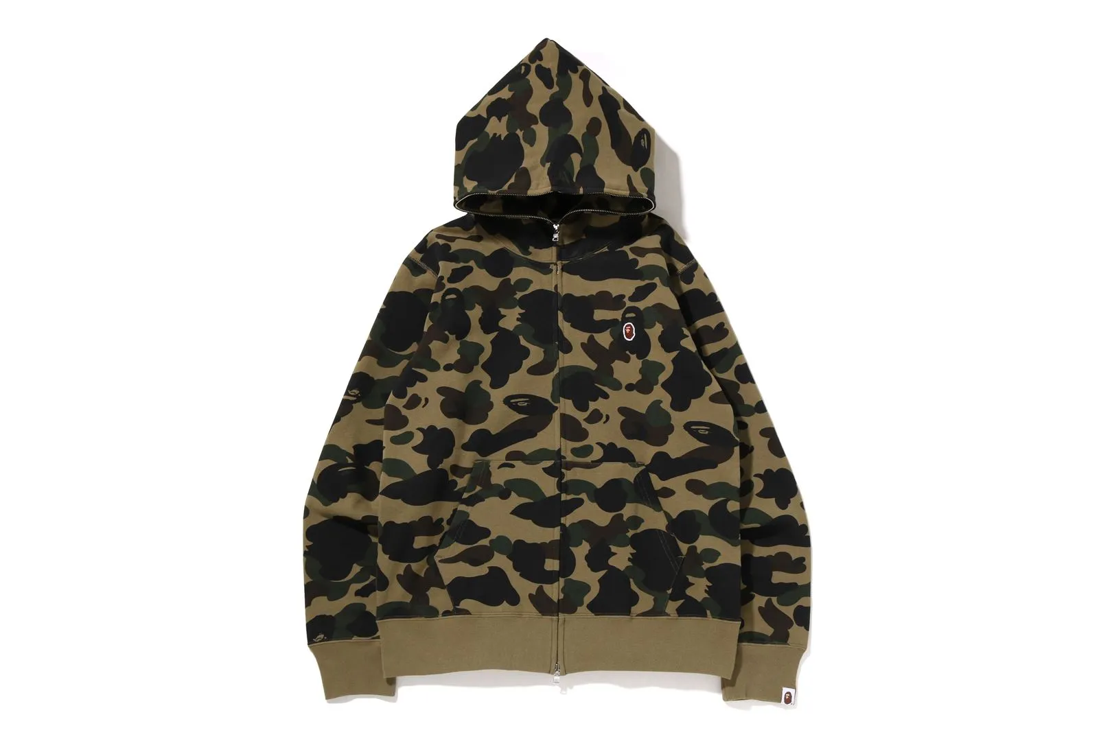 1ST CAMO ONE POINT FULL ZIP HOODIE sold by Bape