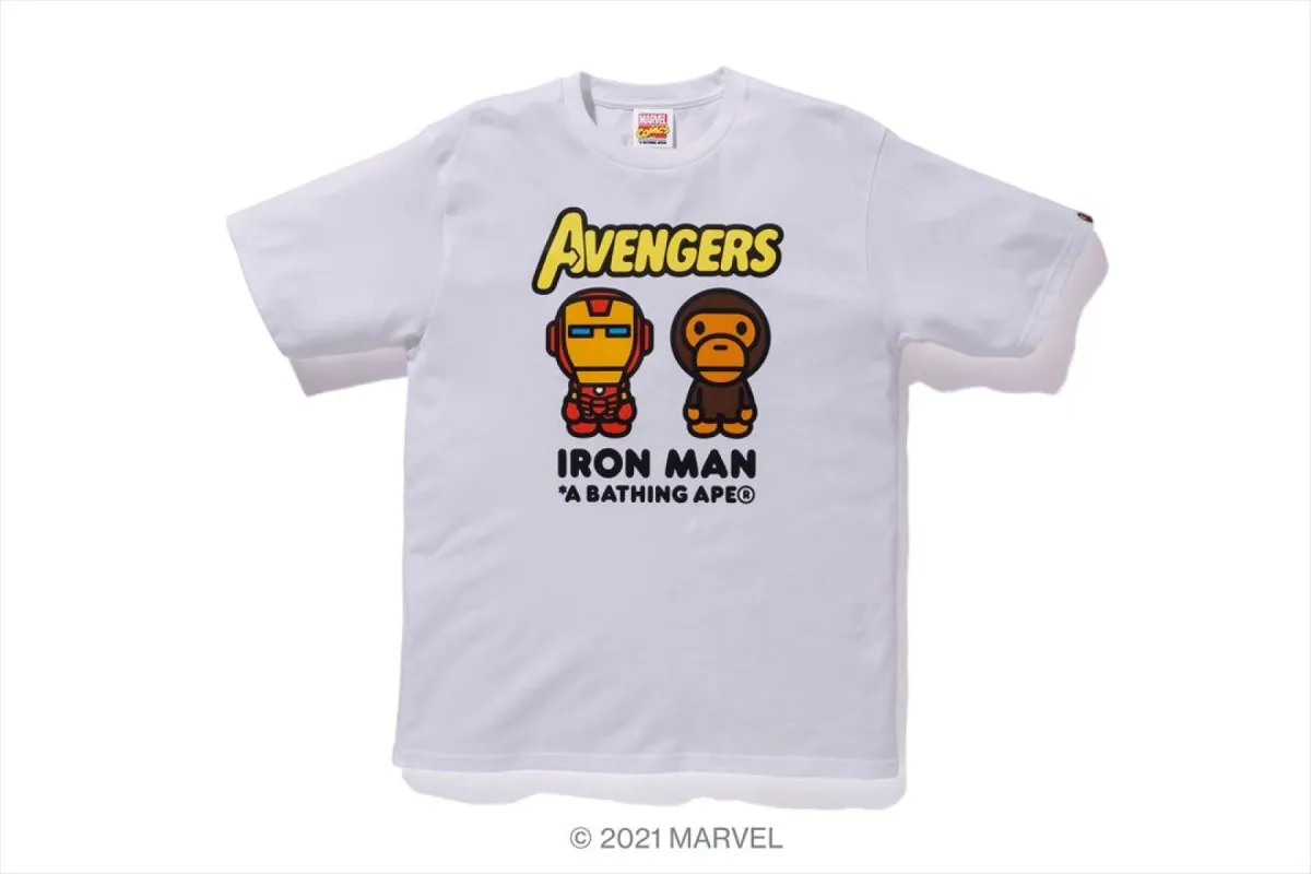 【 BAPE X MARVEL 】MILO IRON MAN TEE sold by Bape