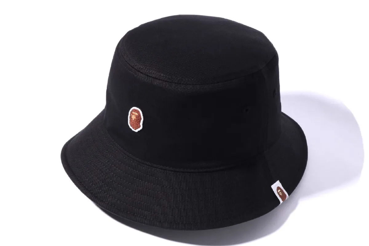 APE HEAD ONE POINT BUCKET HAT sold by Bape
