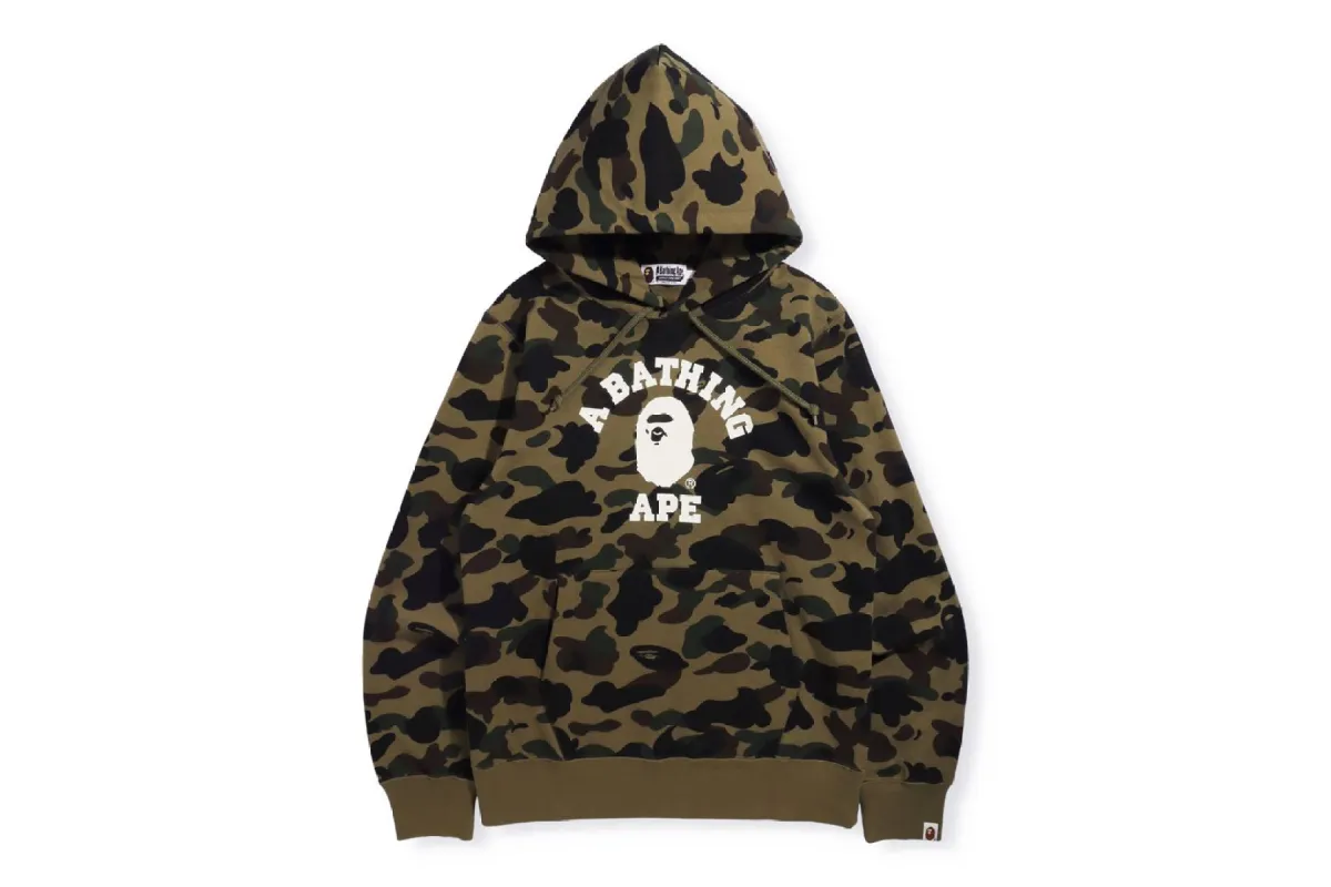 1ST CAMO COLLEGE PULLOVER HOODIE sold by Bape