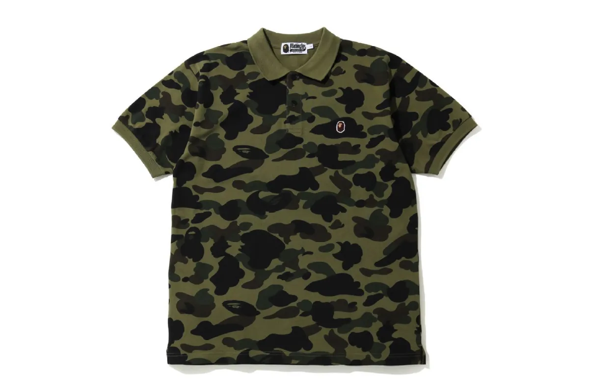 1ST CAMO APE HEAD ONE POINT POLO sold by Bape