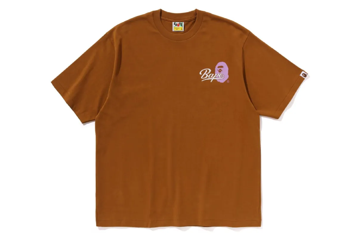 CURSIVE COLLEGE LOGO RELAXED FIT TEE sold by Bape