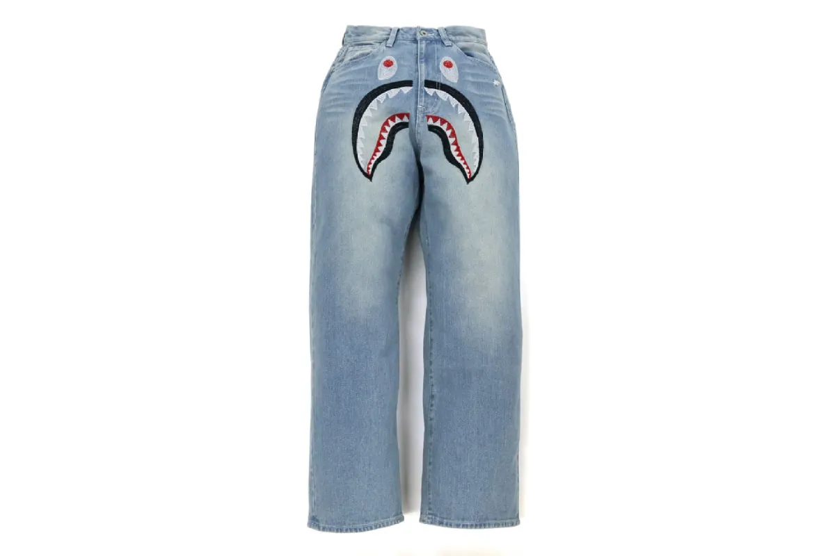 SHARK DENIM PANTS sold by Bape