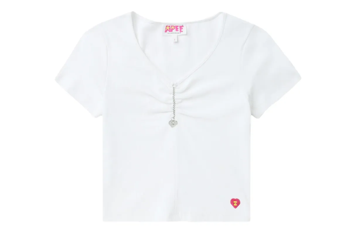CHAIN DETAIL V NECK TOP sold by Bape