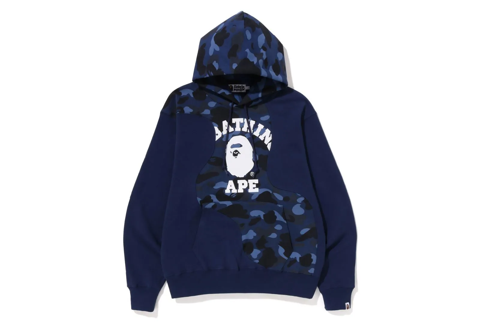 COLOR CAMO COLLEGE CUTTING RELAXED FIT HOODIE sold by Bape