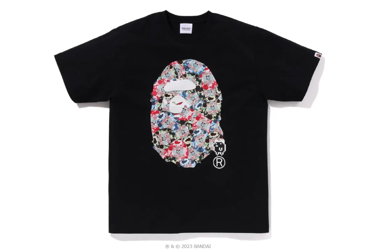 【 BAPE X TAMAGOTCHI 】APE HEAD TEE sold by Bape