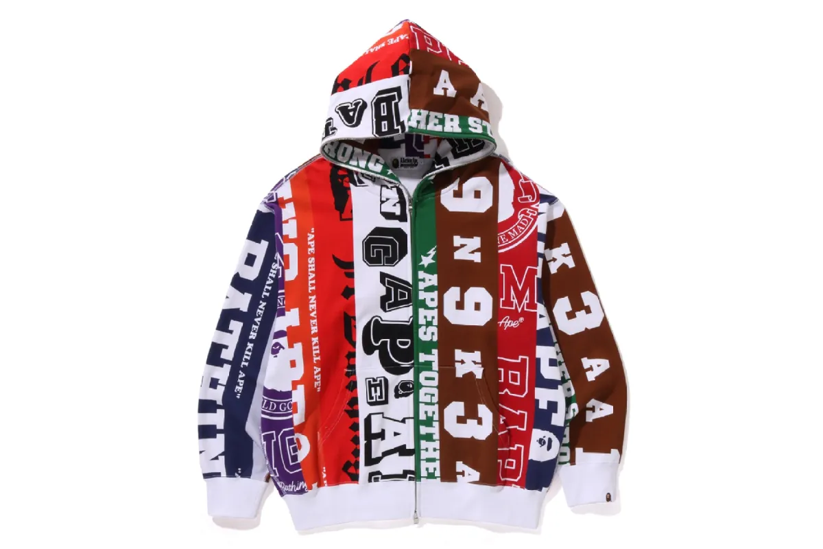 FANS SCARF FULL ZIP HOODIE sold by Bape