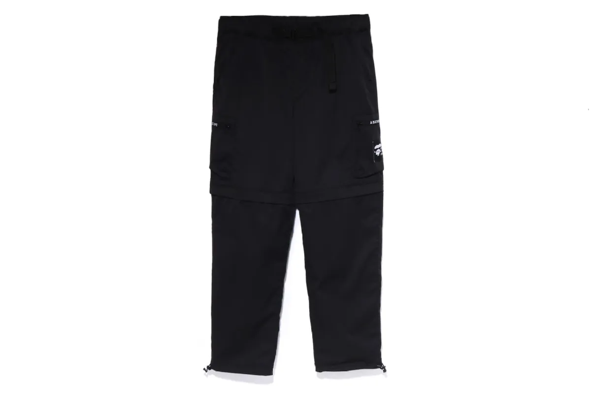 SIDE POCKET DETACHABLE RELAXED FIT PANTS sold by Bape