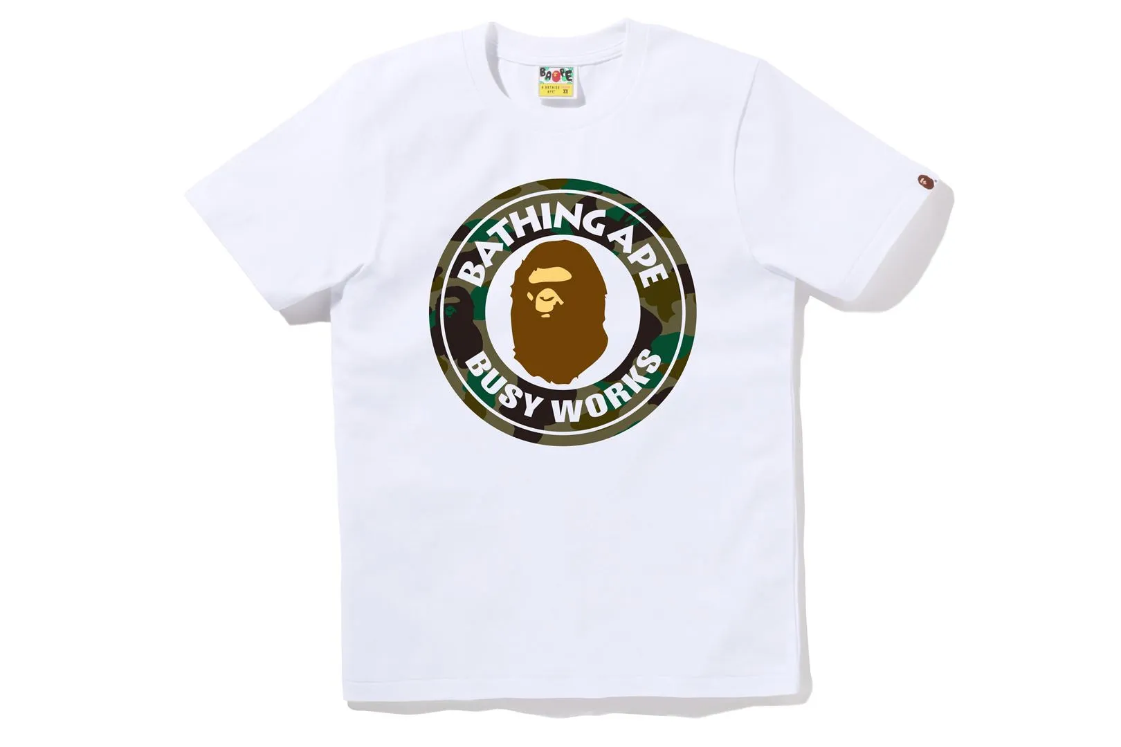 1ST CAMO BUSY WORKS TEE sold by Bape