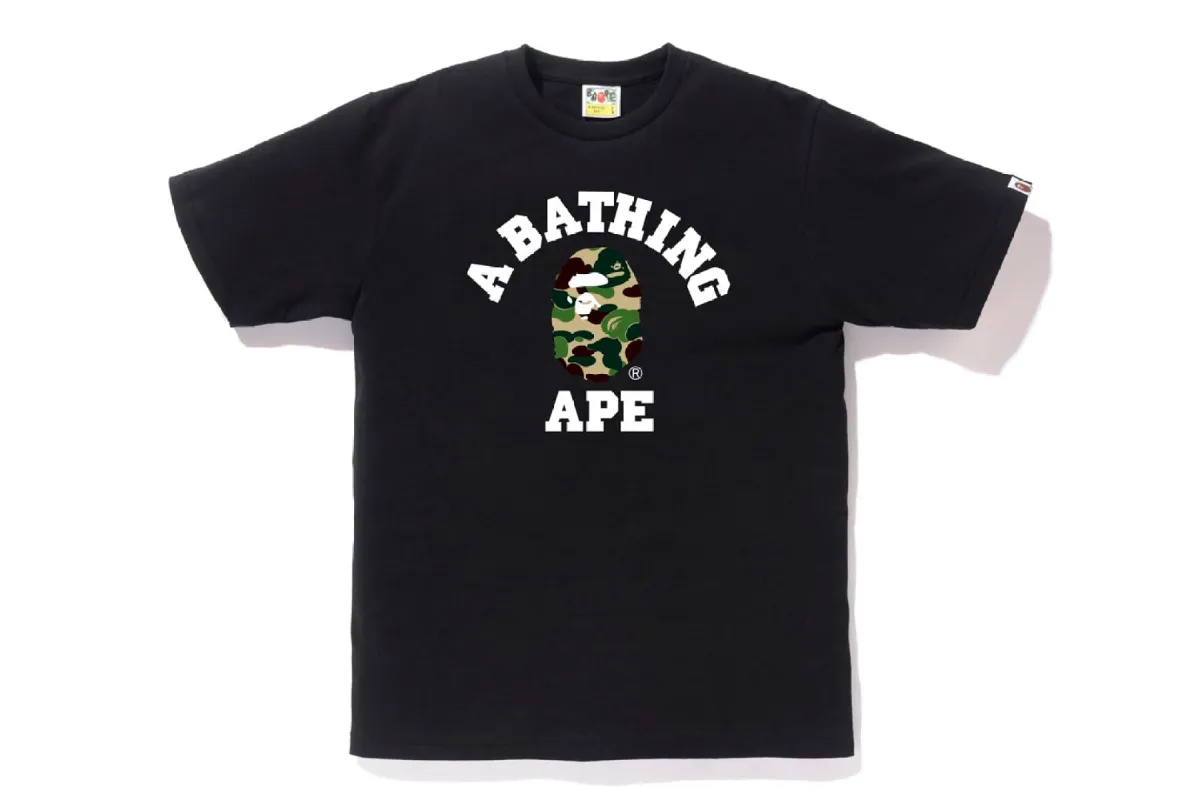 ABC CAMO COLLEGE TEE sold by Bape
