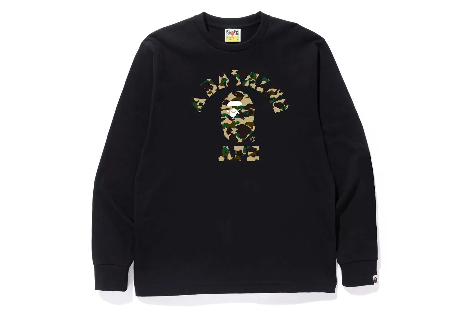1ST CAMO COLLEGE L/S TEE sold by Bape product image thumbnail 2
