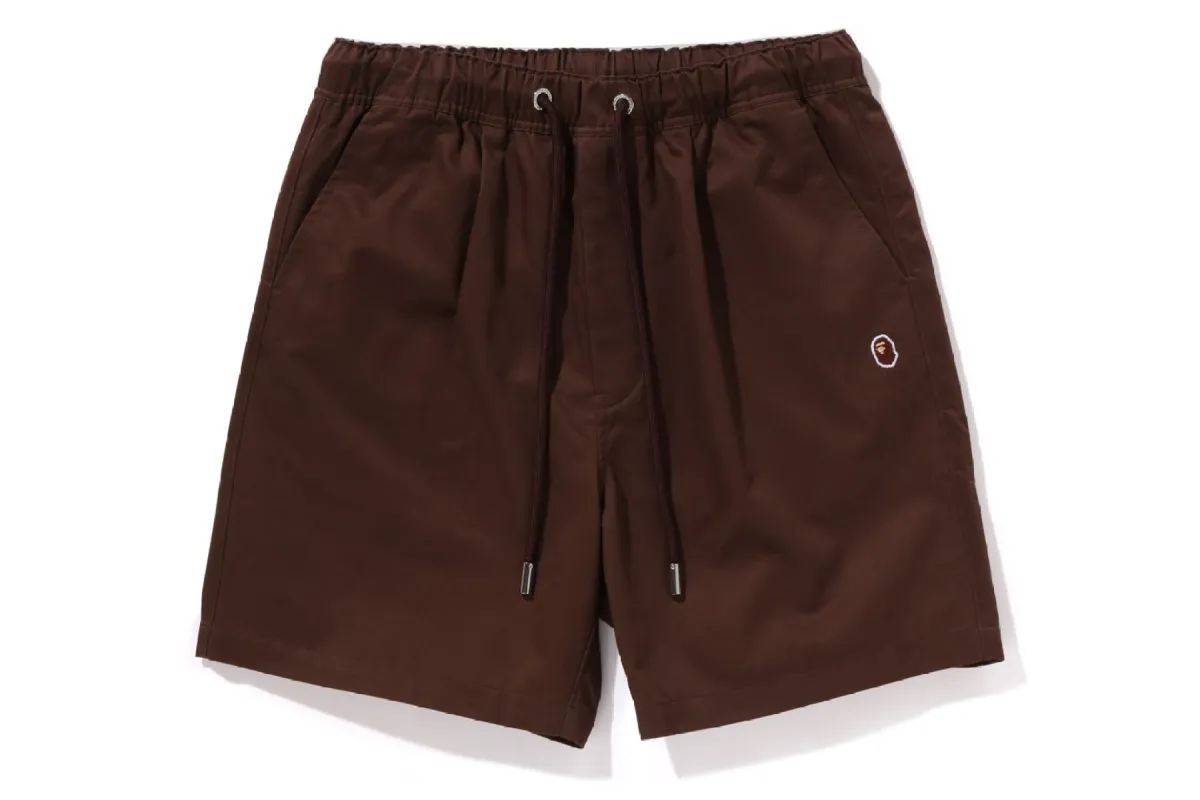 APE HEAD ONE POINT 2 PLEAT EASY CHINO SHORTS made by Bape