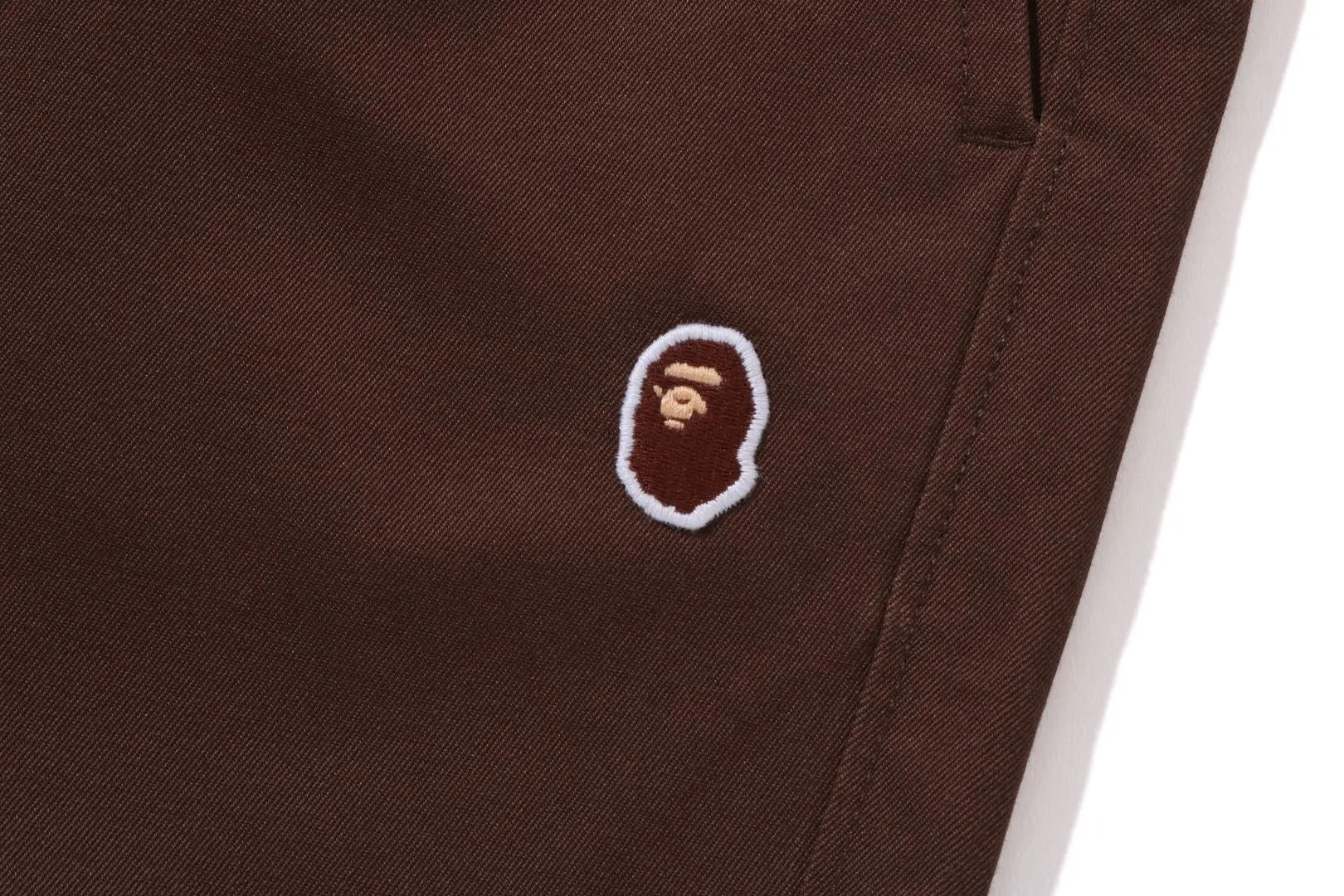 APE HEAD ONE POINT 2 PLEAT EASY CHINO SHORTS sold by Bape product image thumbnail 3