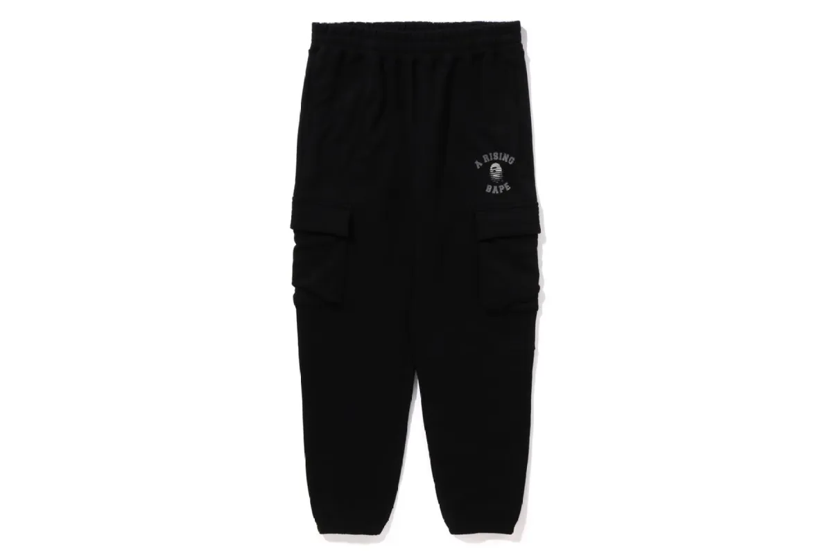 A RISING BAPE MILITARY SWEAT PANTS sold by Bape