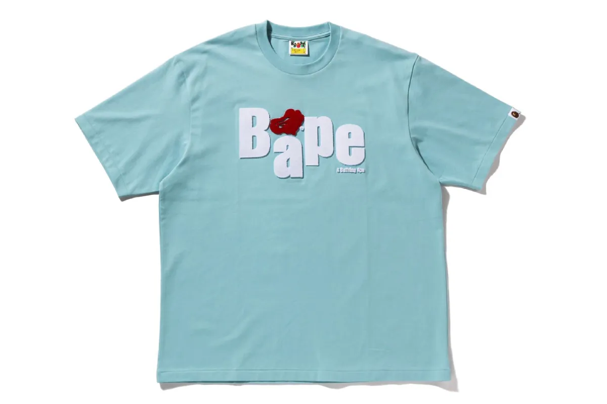 HEART APE HEAD RELAXED FIT TEE sold by Bape