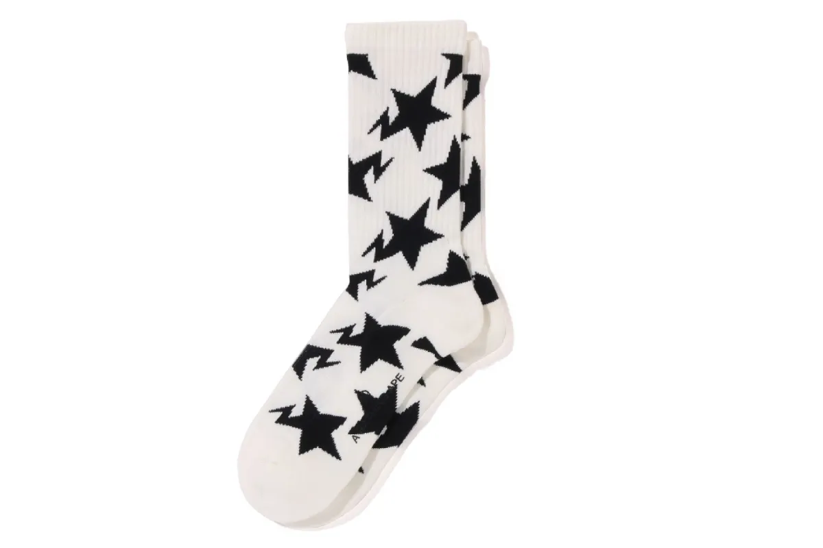 STA PATTERN SOCKS sold by Bape