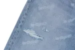 BAPE HEXAGRAM LASER DESTROY DENIM PANTS sold by Bape