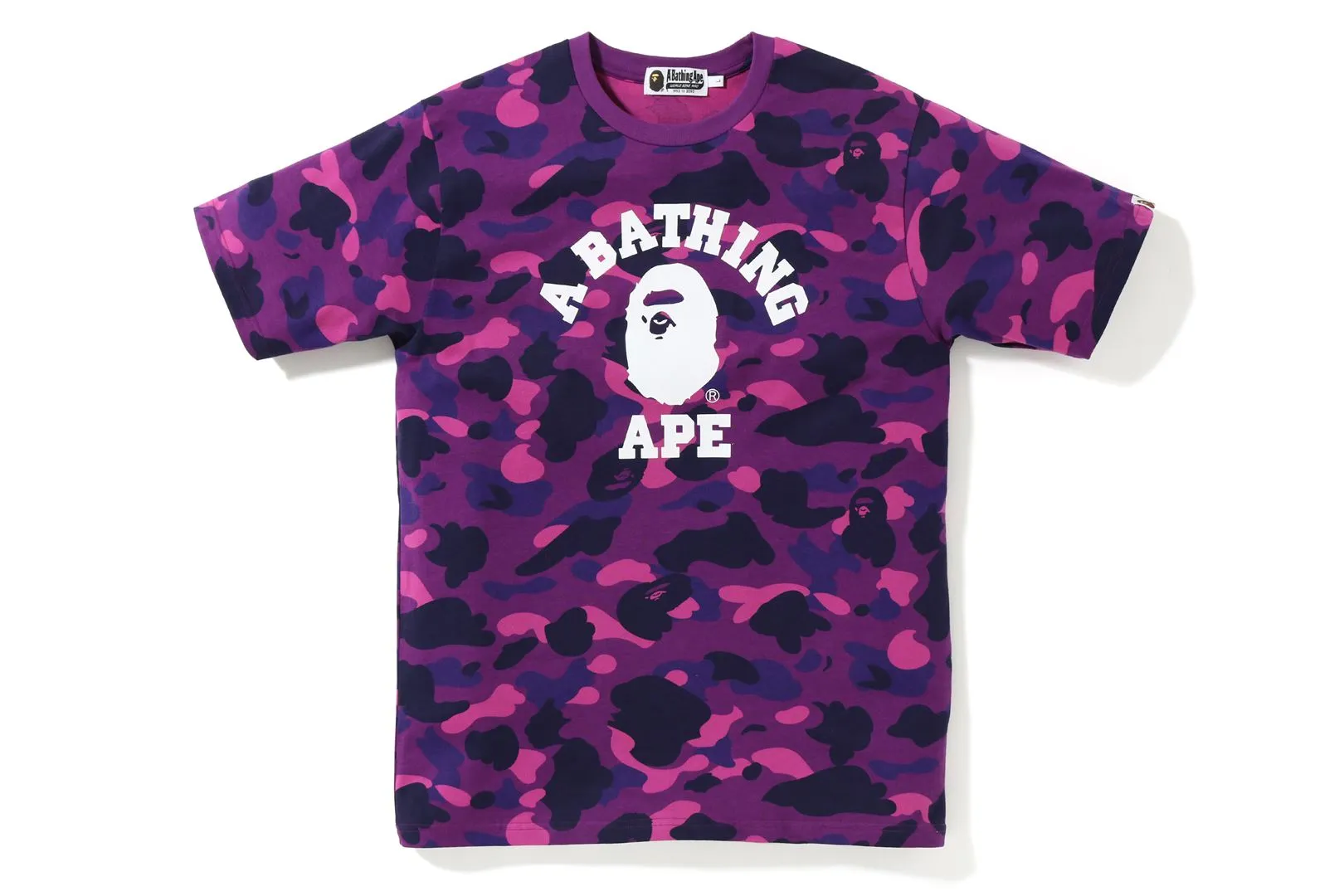 COLOR CAMO COLLEGE TEE sold by Bape