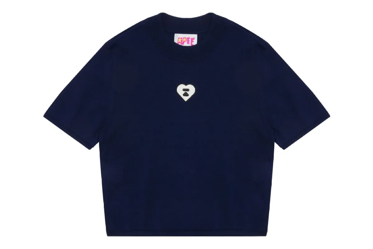 TURTLENECK SHORT SLEEVES KNIT TOP made by Bape