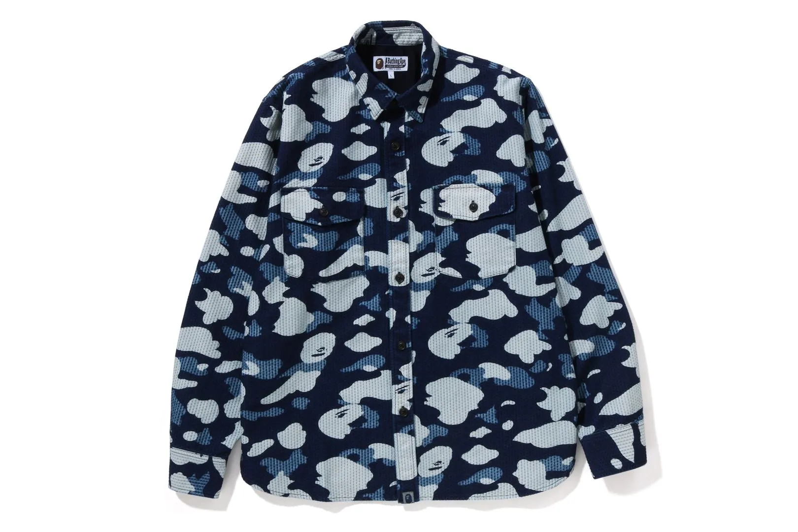 SASHIKO CAMO RELAXED FIT SHIRT sold by Bape