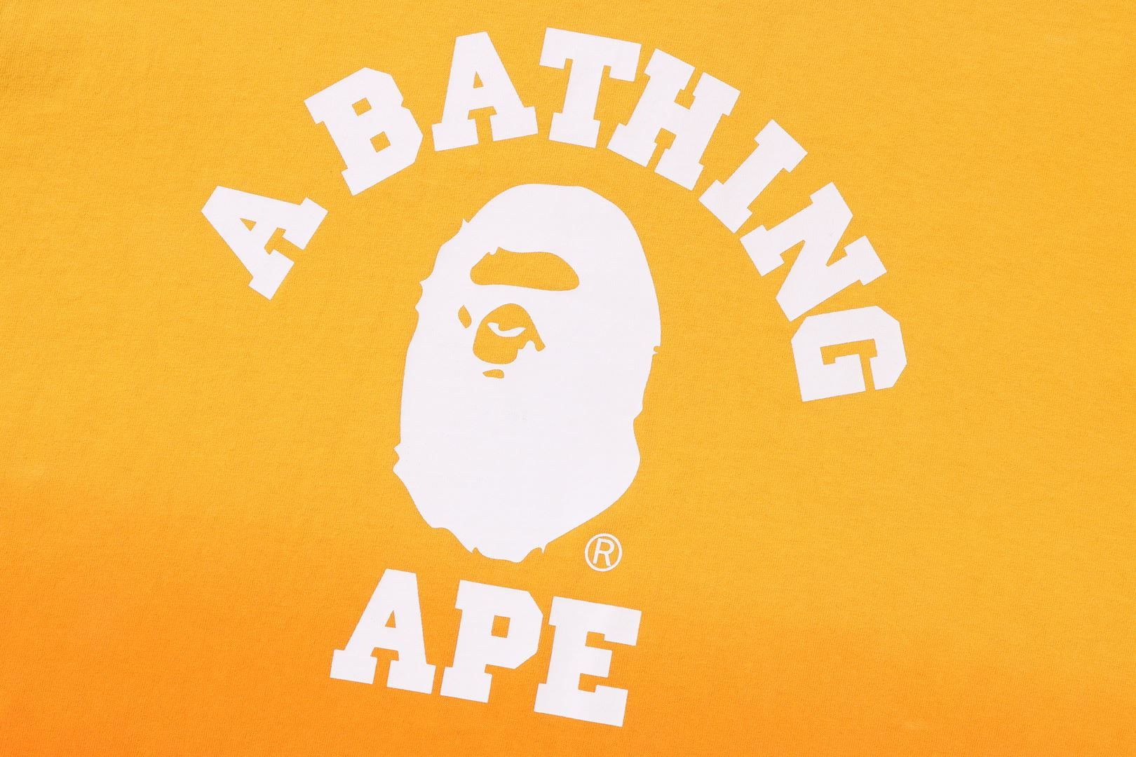 COLLEGE GRADATION RELAXED FIT TEE sold by Bape product image thumbnail 7