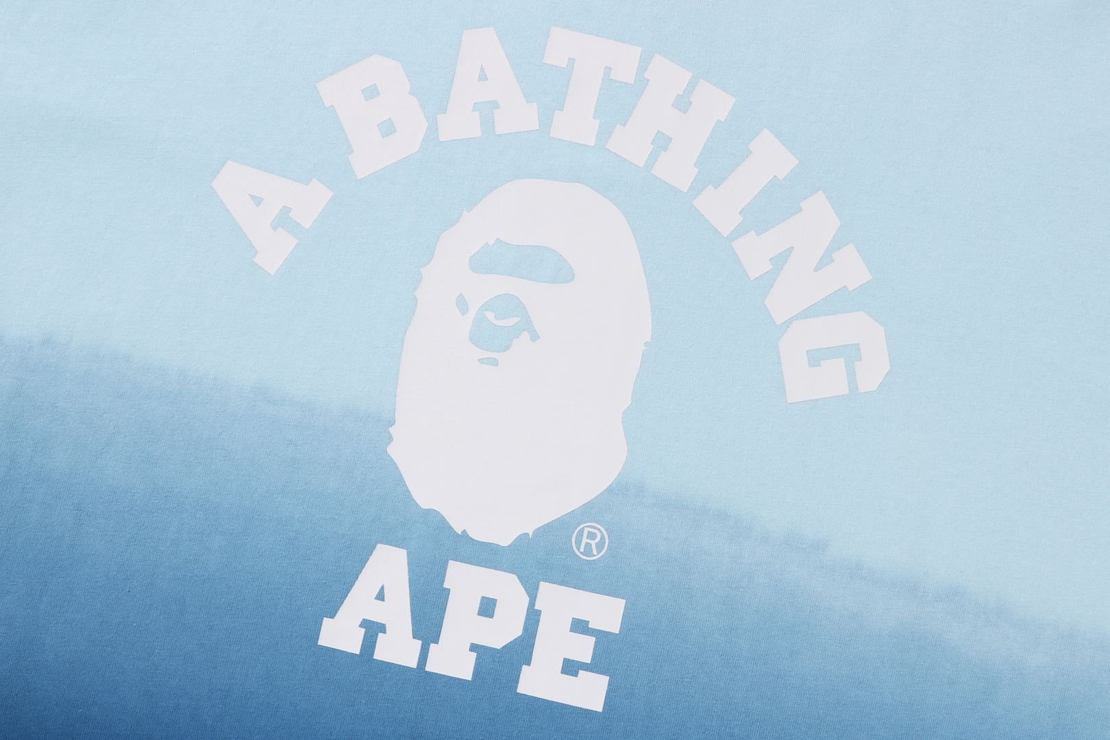 COLLEGE GRADATION RELAXED FIT TEE sold by Bape product image thumbnail 3