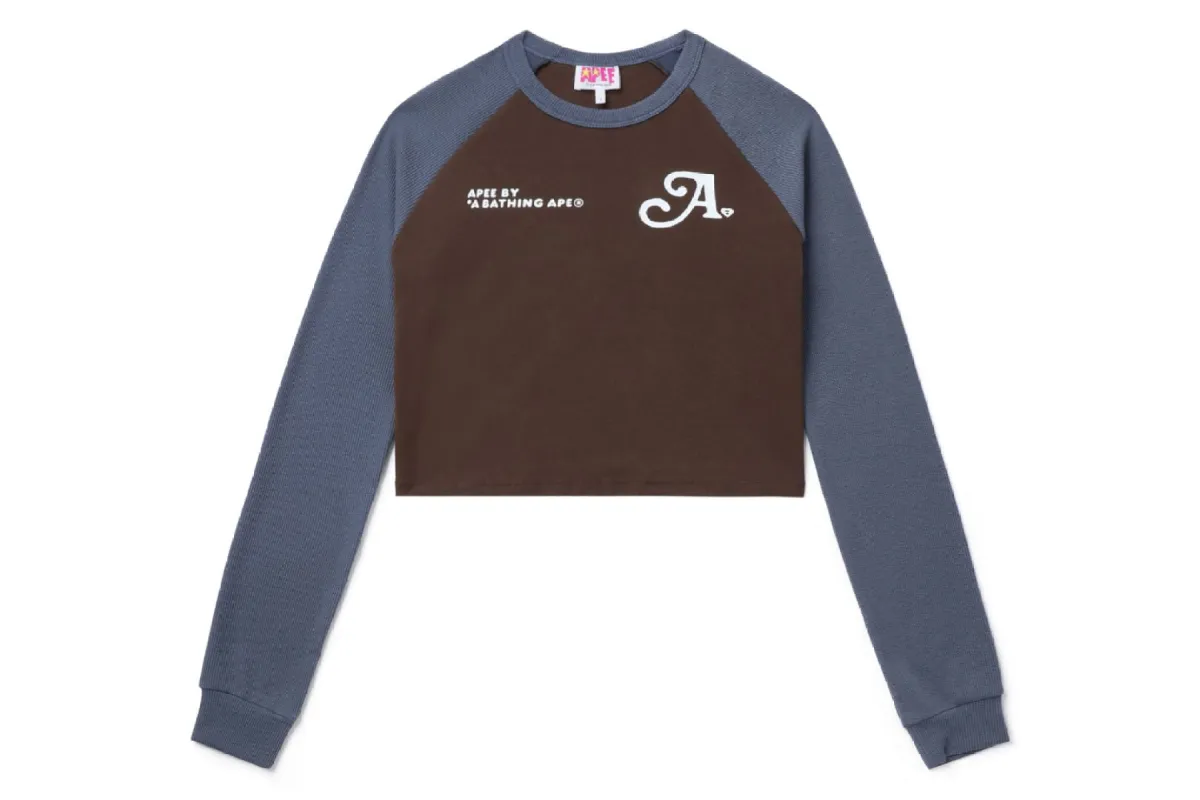 PRINTED LONG SLEEVE RAGLAN TOP sold by Bape