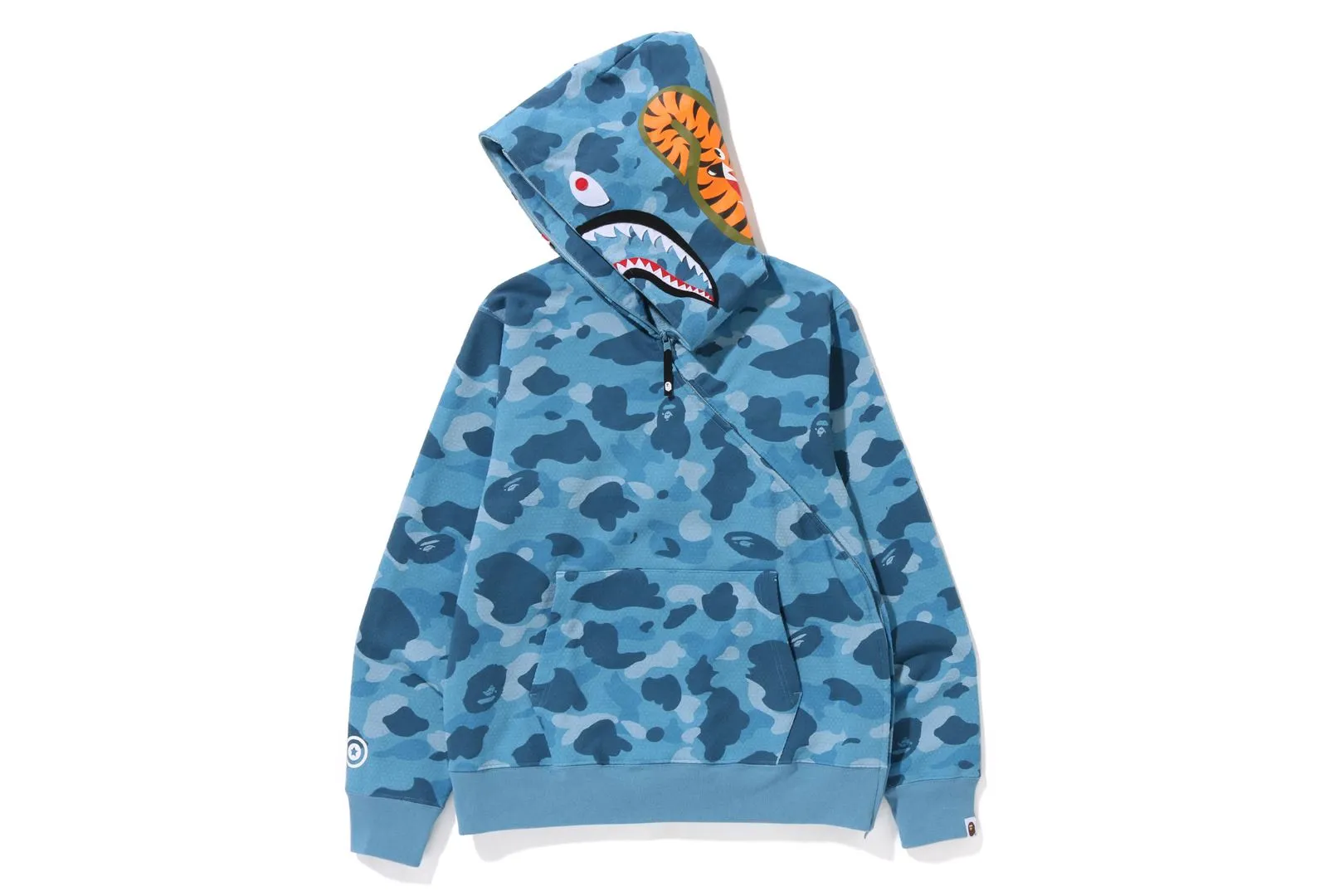 HONEYCOMB CAMO SHARK FULL ZIP HOODIE sold by Bape product image thumbnail 5