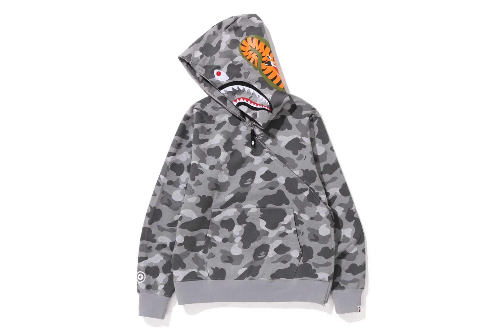 HONEYCOMB CAMO SHARK FULL ZIP HOODIE sold by Bape product image thumbnail 2