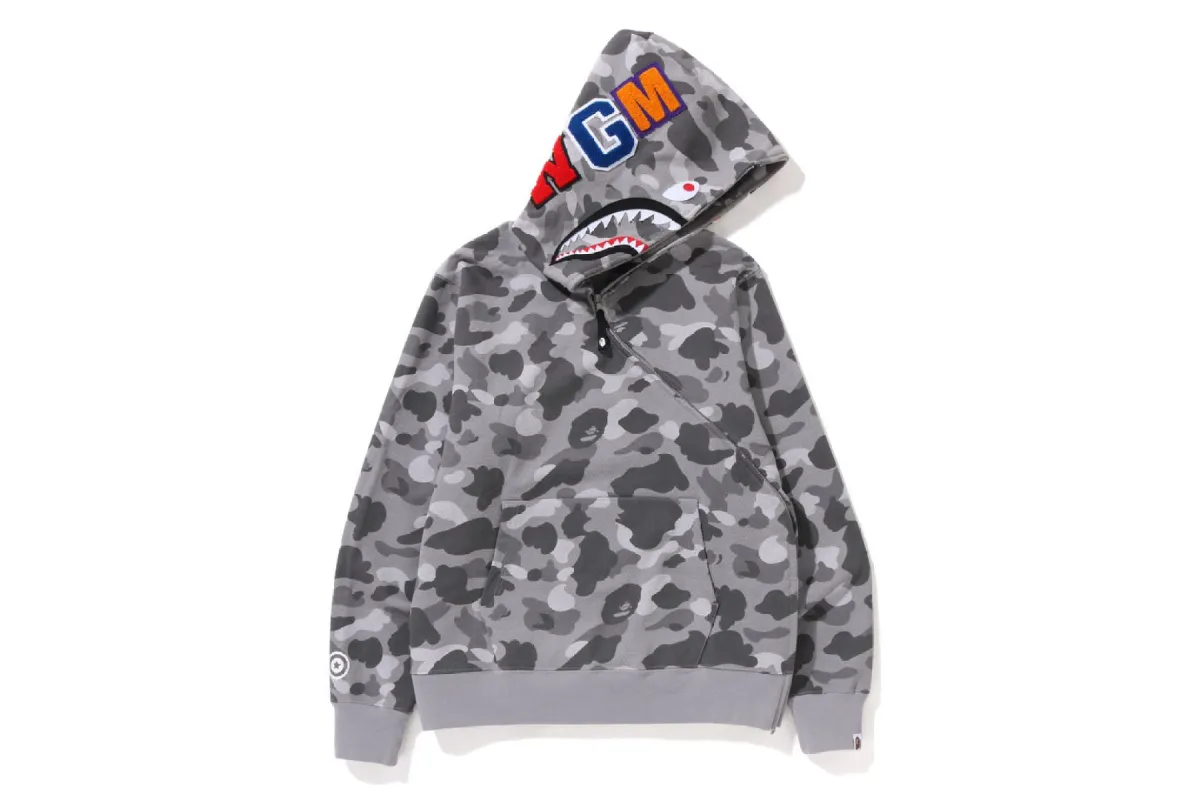 HONEYCOMB CAMO SHARK FULL ZIP HOODIE sold by Bape
