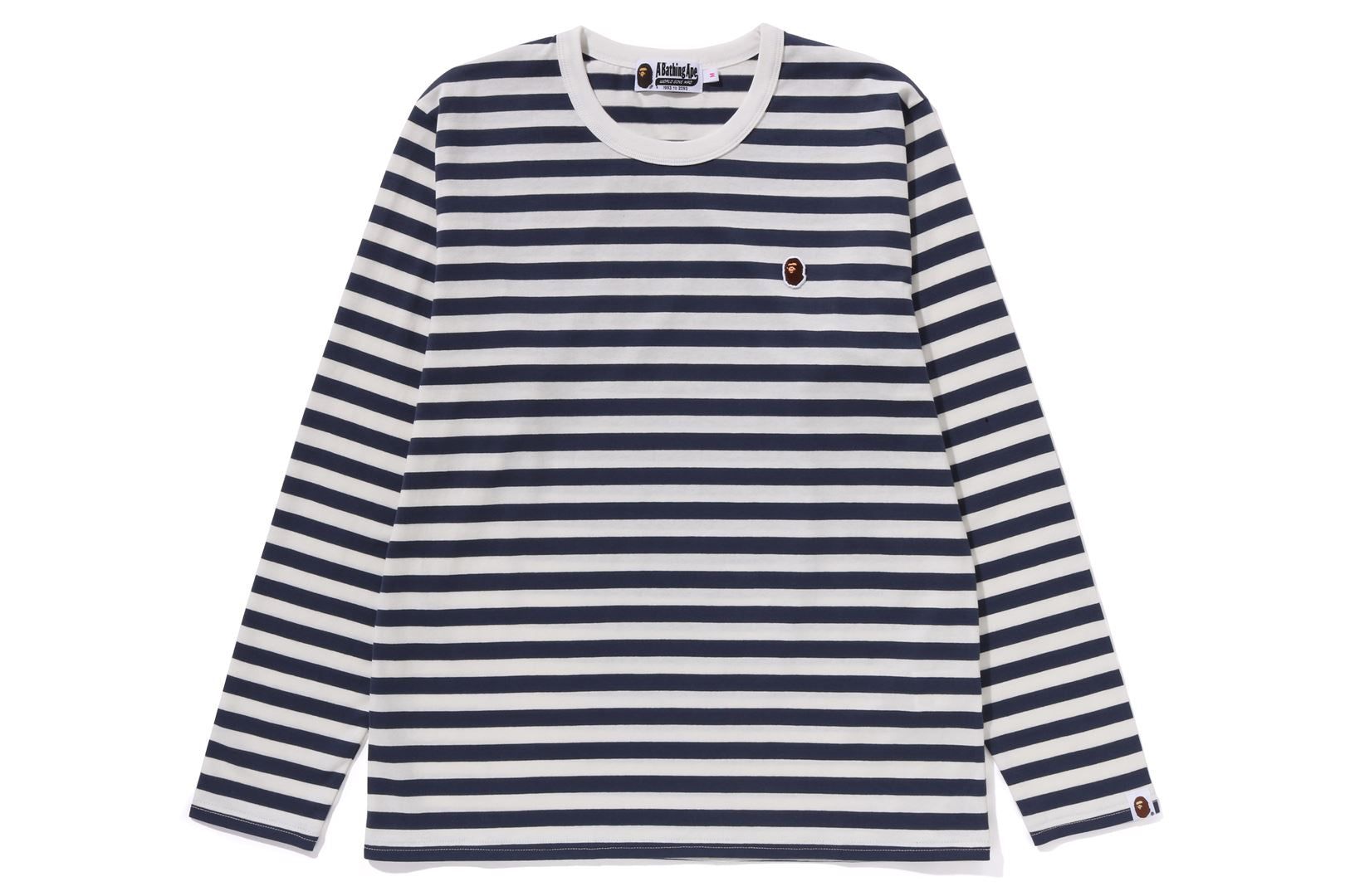 APE HEAD ONE POINT HOOP L/S TEE sold by Bape