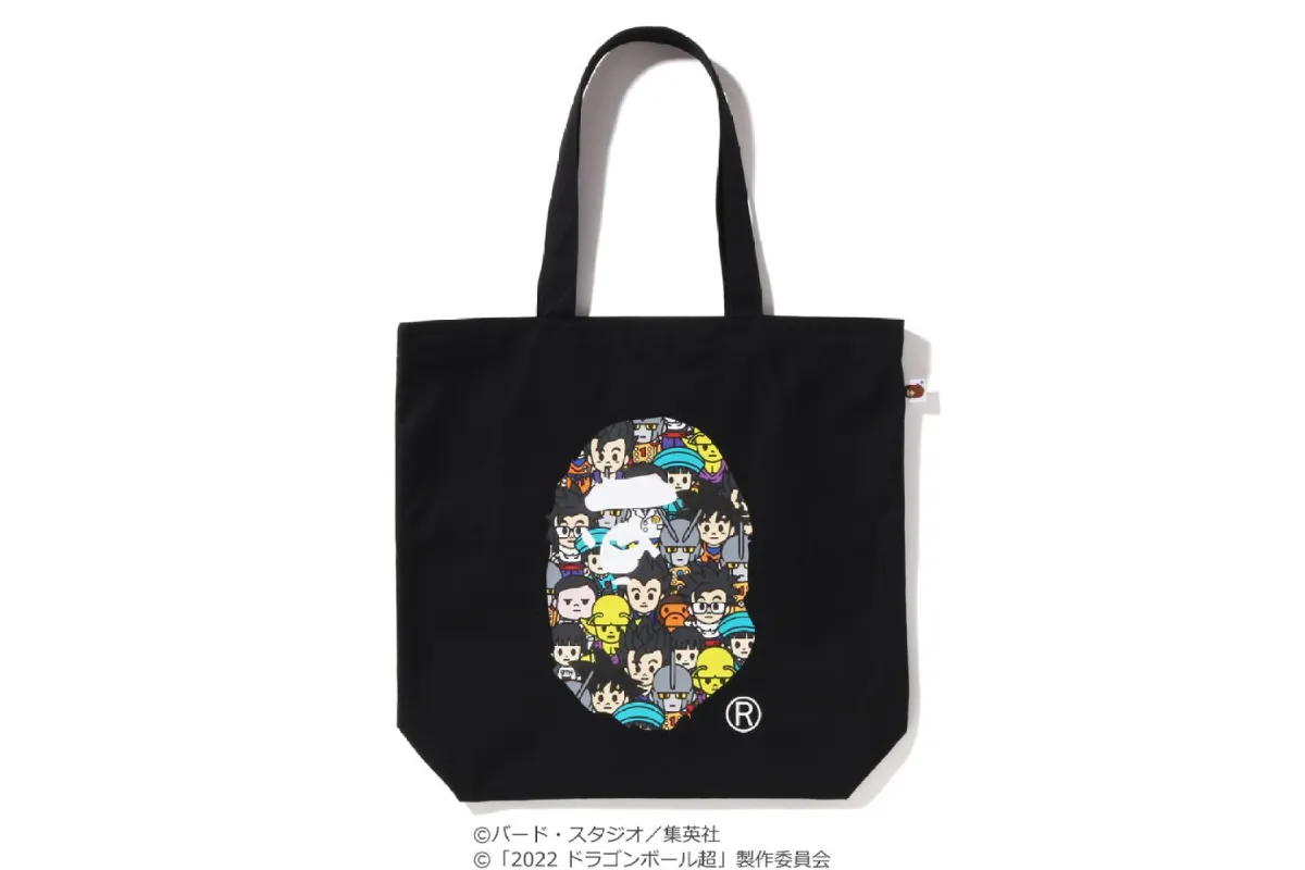 【 BAPE X DRAGON BALL SUPER 】APE HEAD TOTE BAG made by Bape
