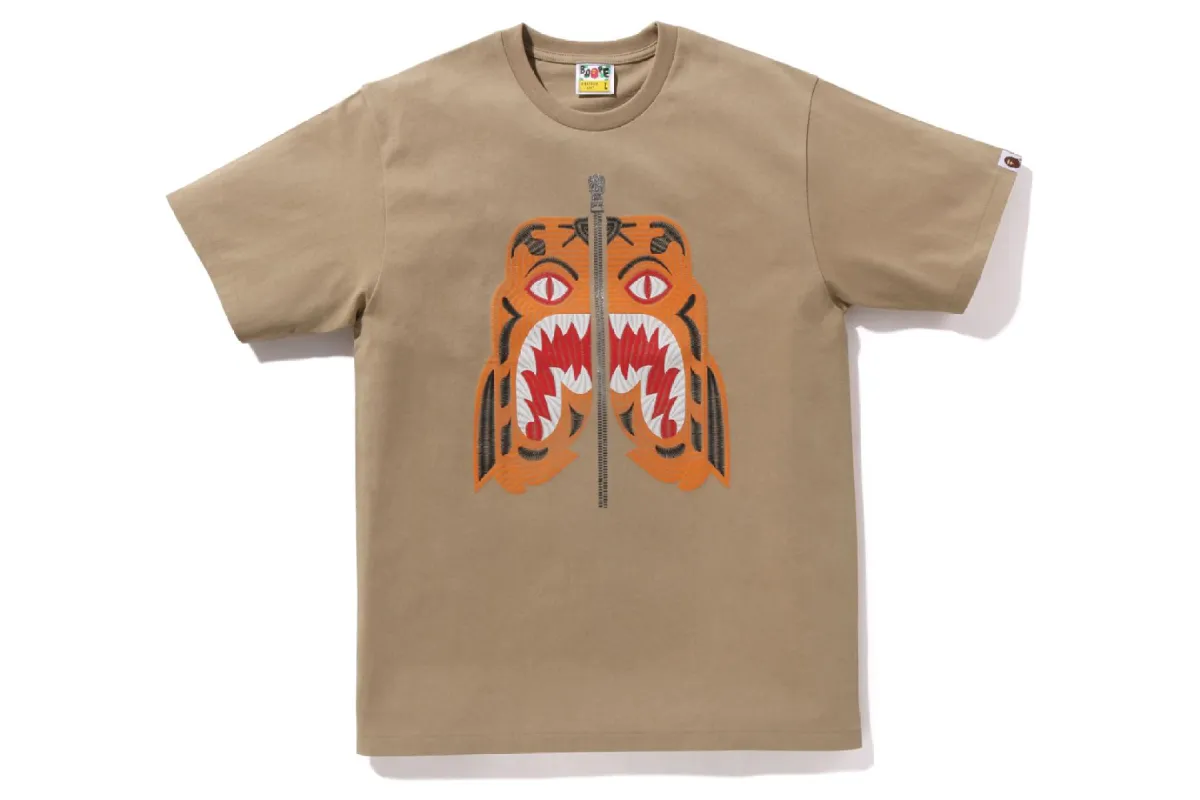 EMBROIDERY STYLE TIGER TEE sold by Bape